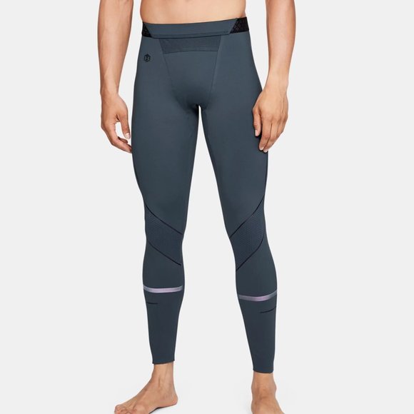 UNDER ARMOUR UA Rush Graphic Compression Leggings Celliant Green 1345198-073 M L - Picture 4 of 6